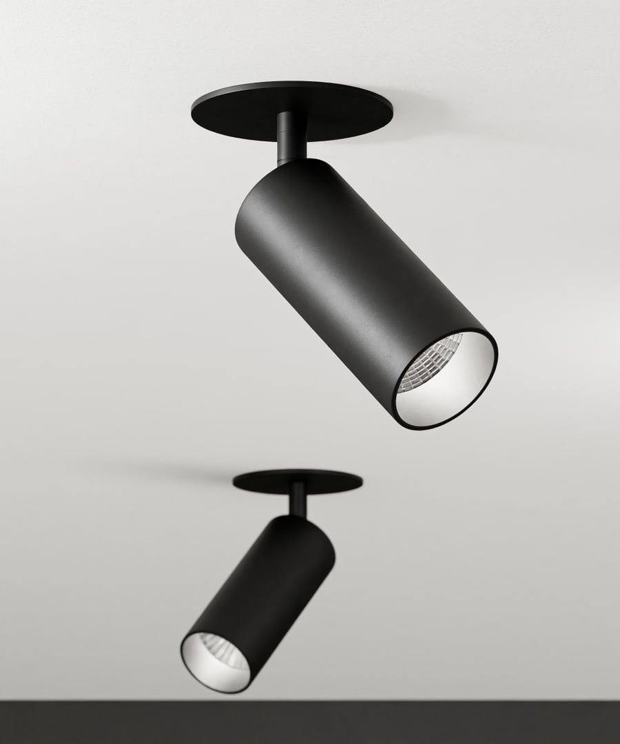 1-Inch Adjustable Recessed Monopoint LED Ceiling Light