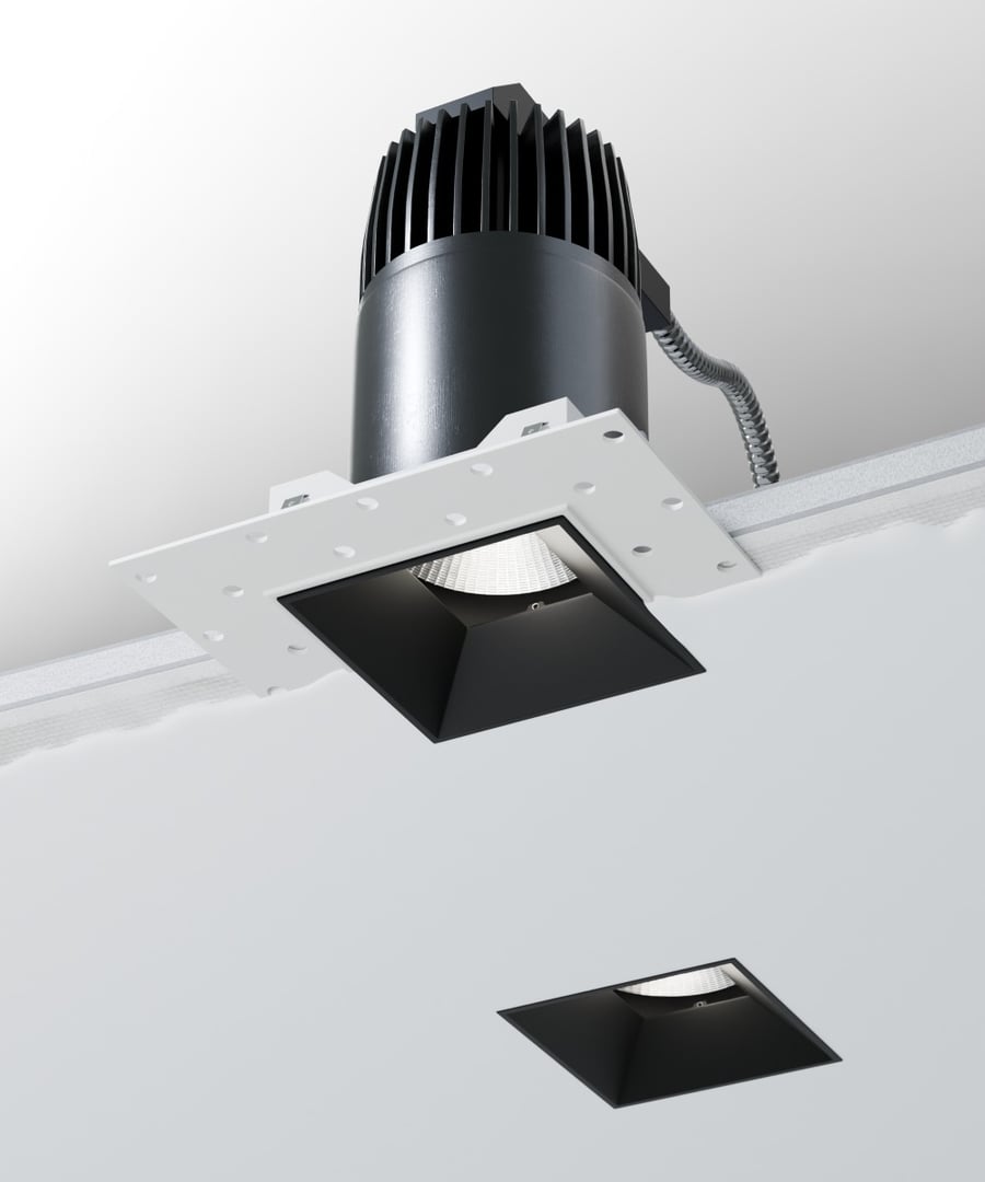 2.5-Inch Architectural LED Direct Square Trimless Recessed Light