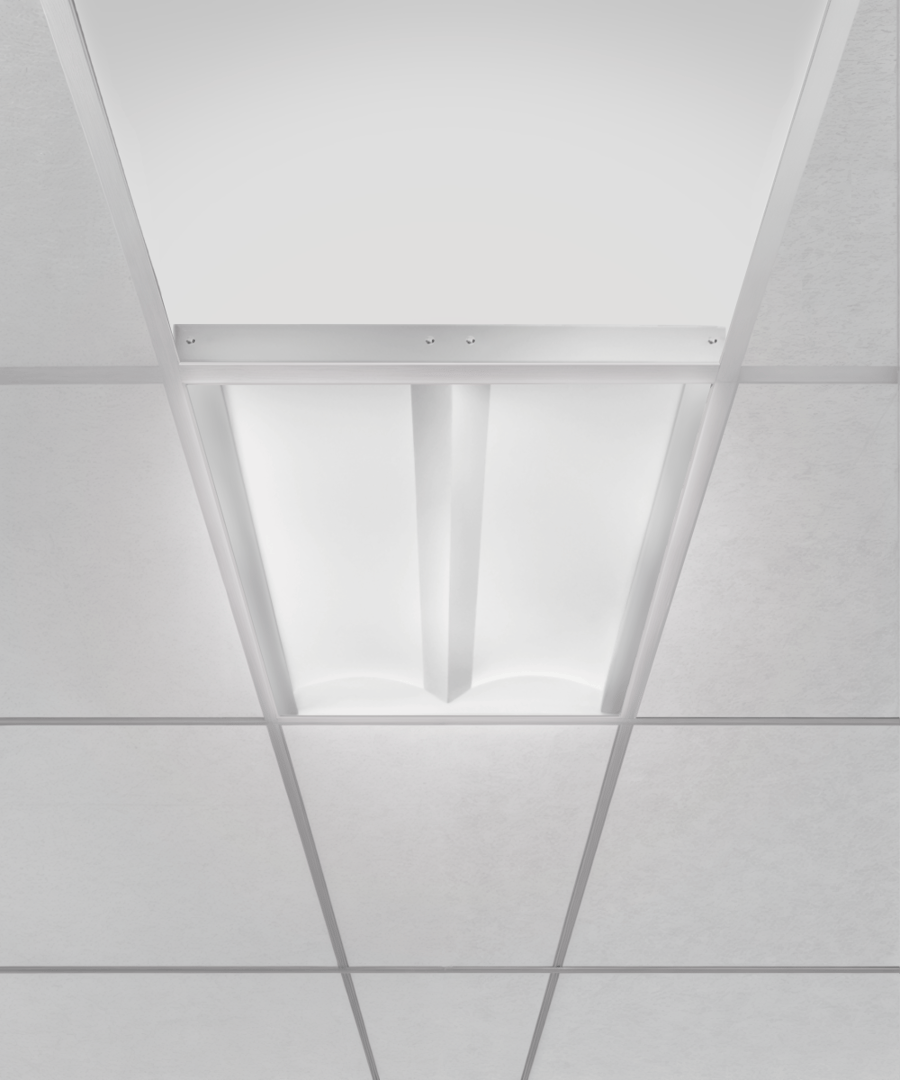 Contemporary Recessed Volumetric LED Troffer Light