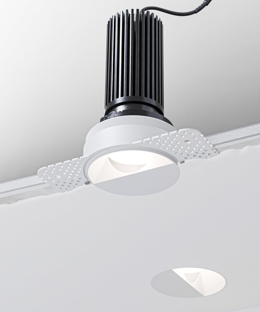 3-Inch Trimless Round Wall Wash Adjustable LED Recessed Downlight
