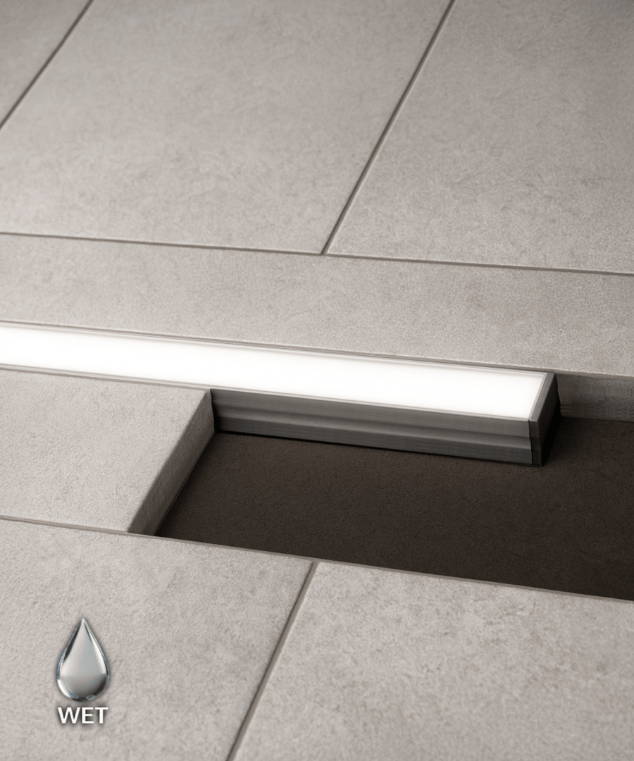 Drive Over In-Ground Driveway Recessed LED 1-Inch Wide Strip Light