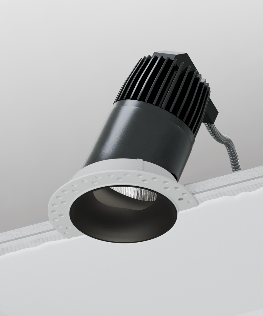 2.5-Inch Trimless Recessed 25º Tilt Adjustable LED Light