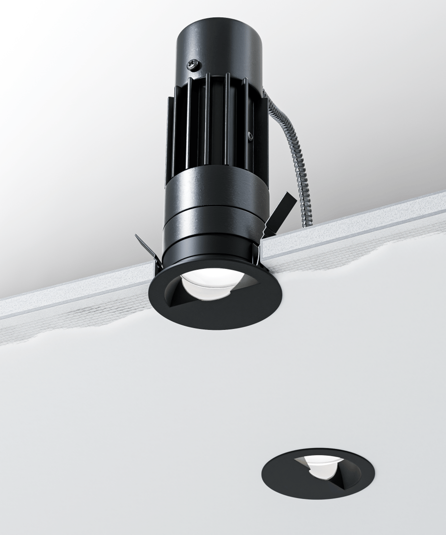 2-Inch Round Recessed Wall Wash Micro LED Light