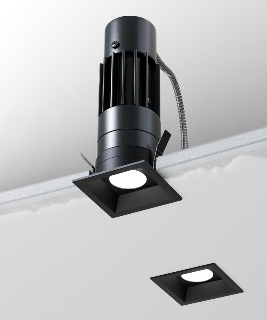1.5-Inch Square Recessed Micro LED Light