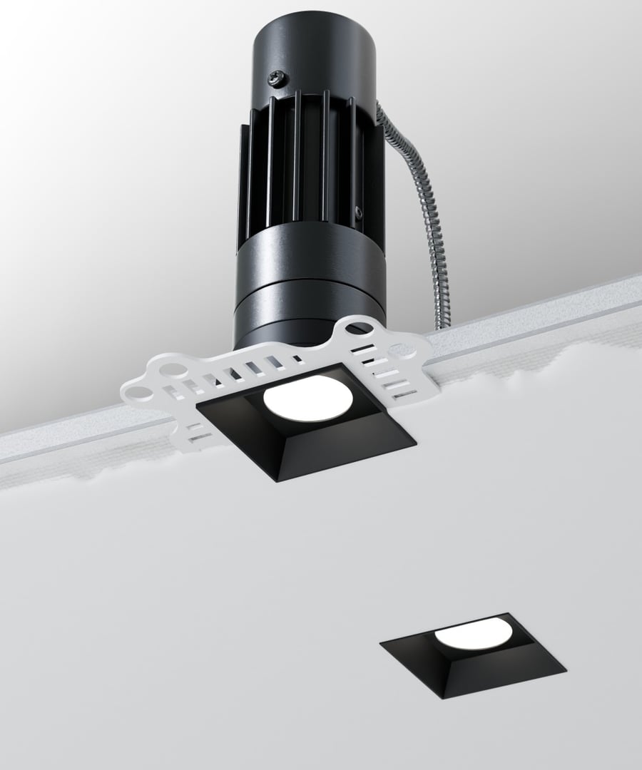 1.5-Inch Trimless Square Recessed Micro LED Light