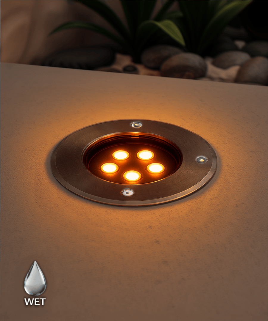 6-inch Turtle-Friendly In-Ground LED Well Light