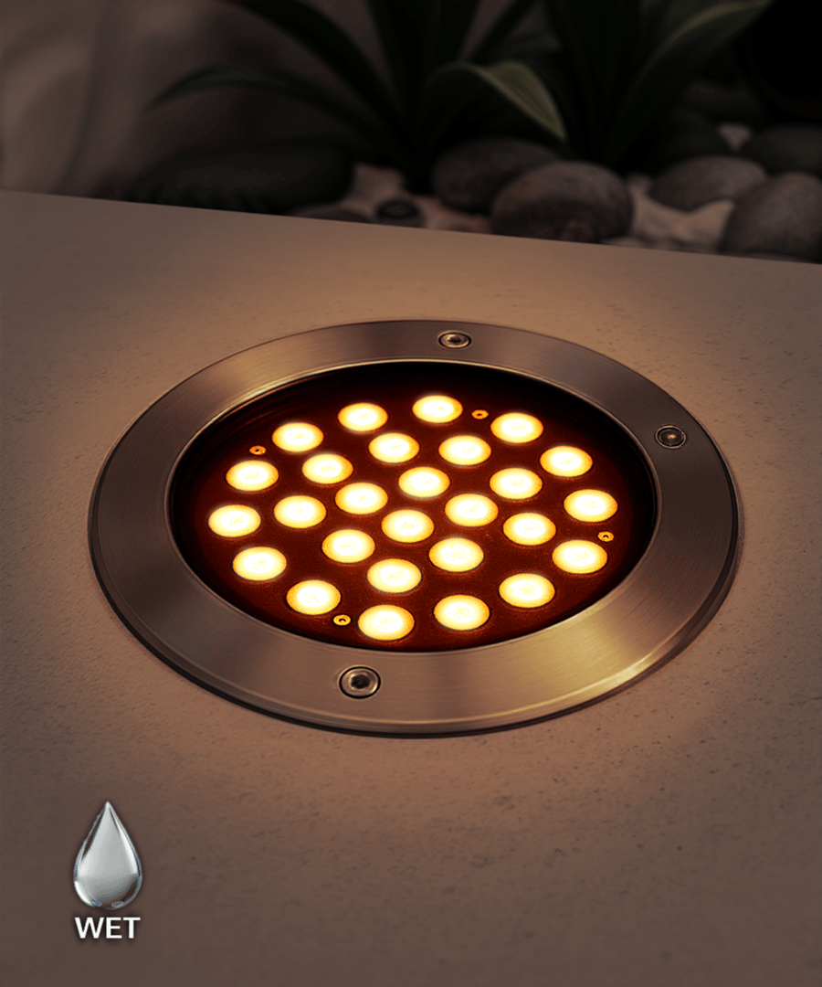 9-inch Turtle-Friendly In-Ground LED Well Light