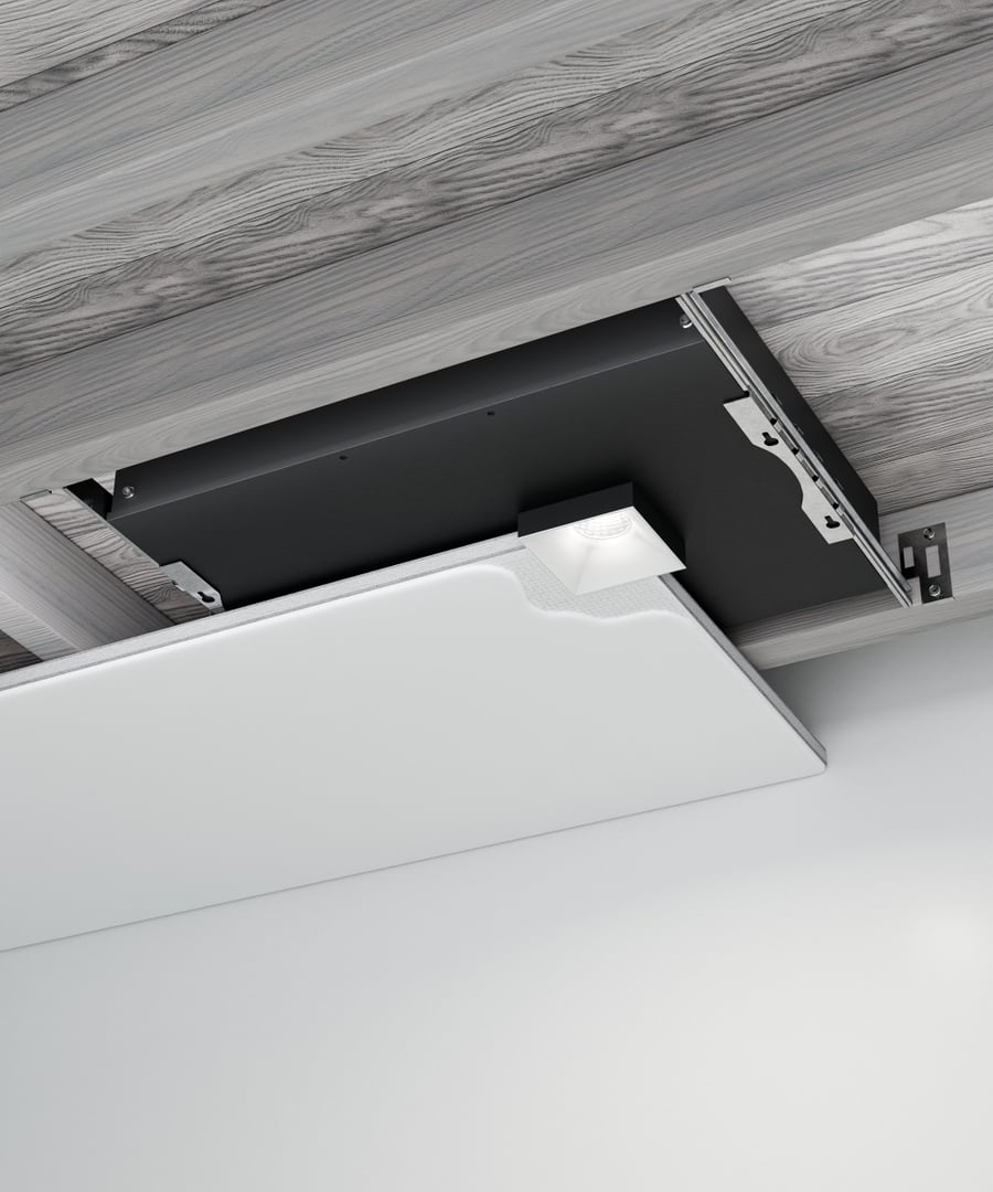 2.5-Inch Trimless Square Shallow Recessed LED Light
