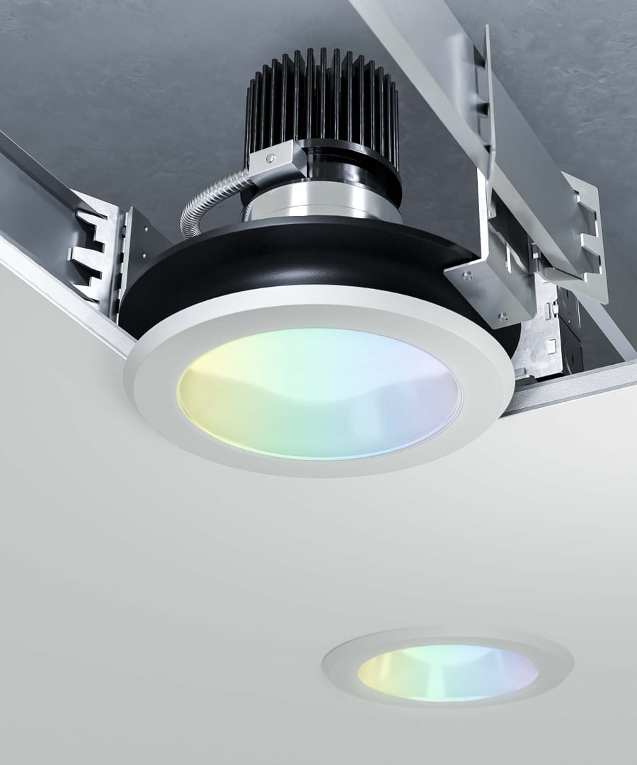 6-inch DMX/RDM RGBW Color-Changing LED Recessed Downlight