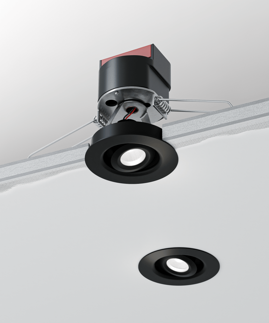 1-Inch Recessed Mini Round Adjustable Outdoor LED Light