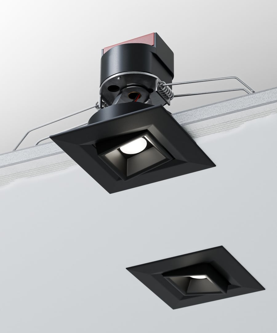 1-Inch Recessed Multiples Mini Square Adjustable LED Outdoor Light