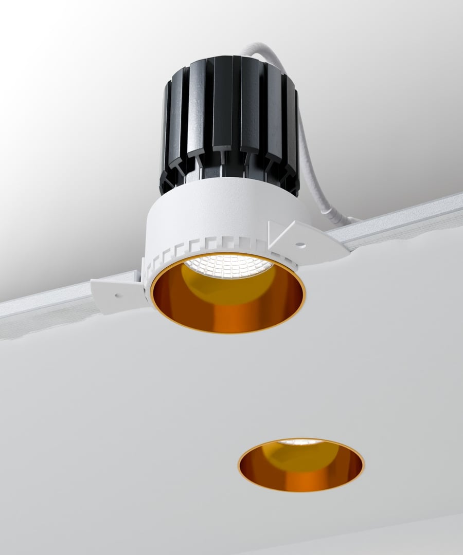 3-Inch CCT Selectable Round Trimless Recessed LED Light