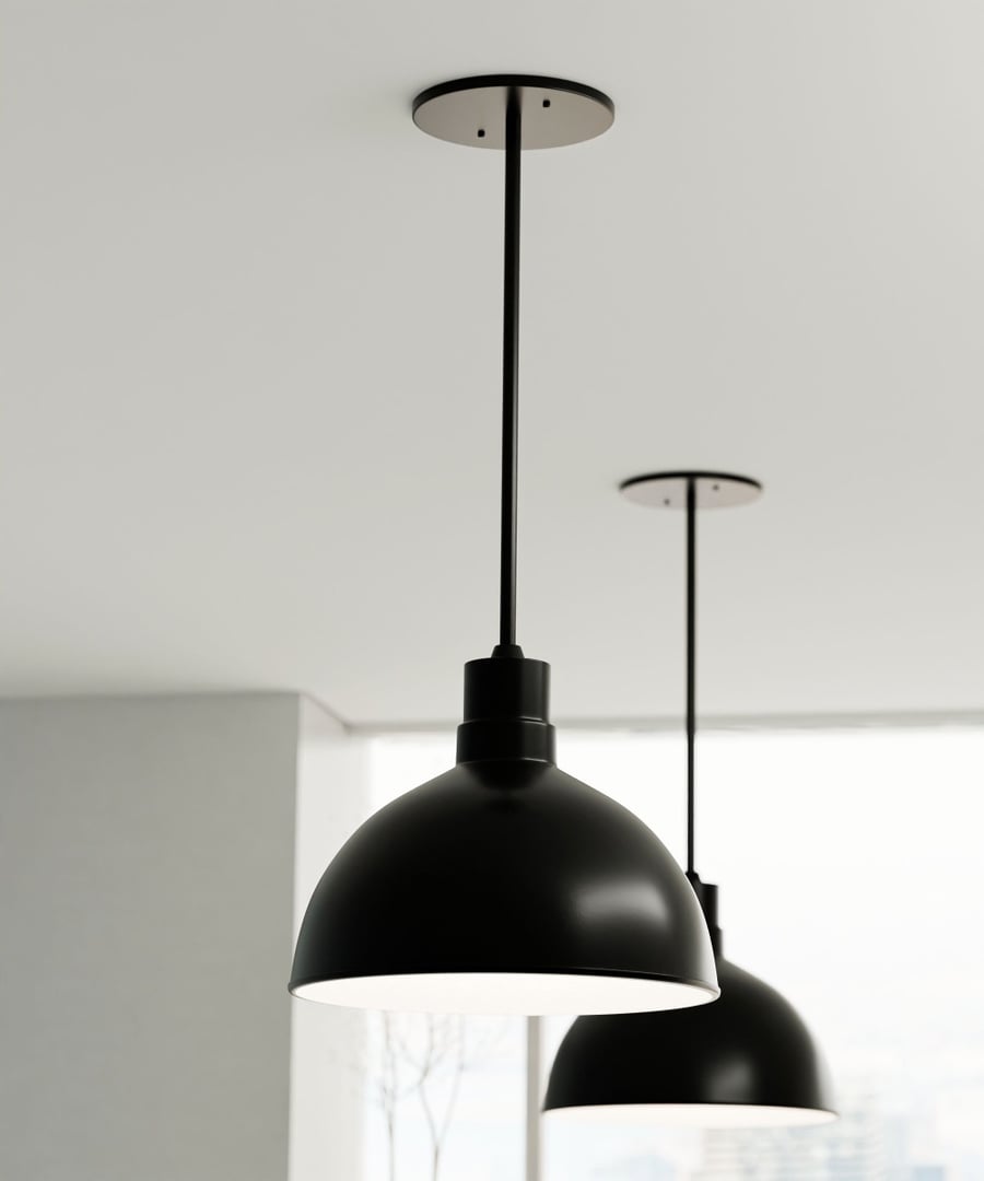 16-Inch Low Bay RLM Industrial LED Dome Pendant Light