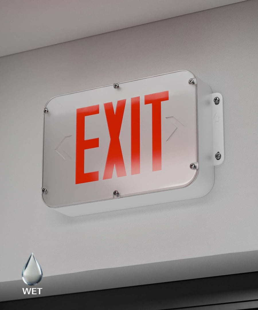 NSF-Rated NEMA 4X LED Exit Sign