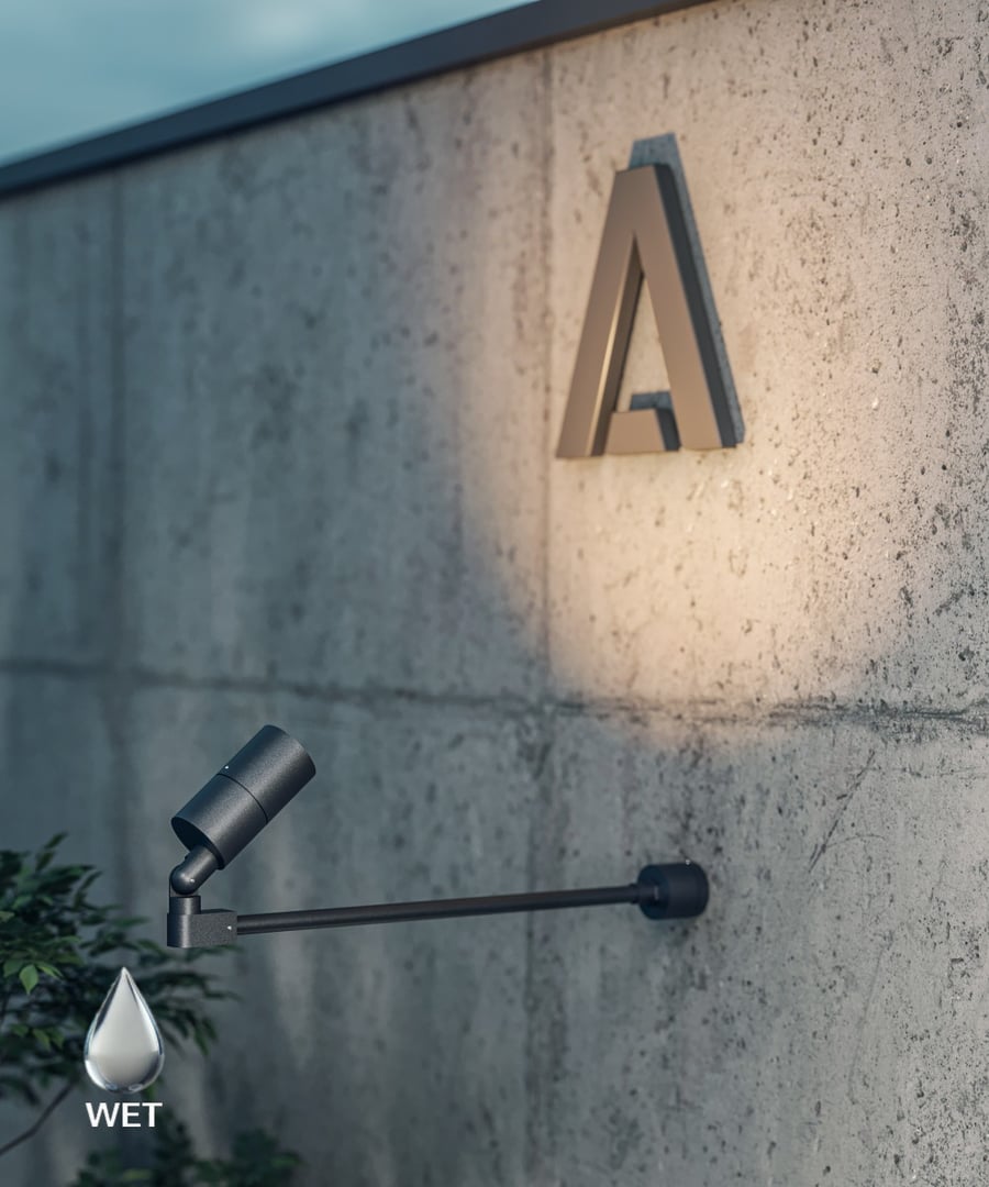 Single-Head Commercial Outdoor LED Sign Light