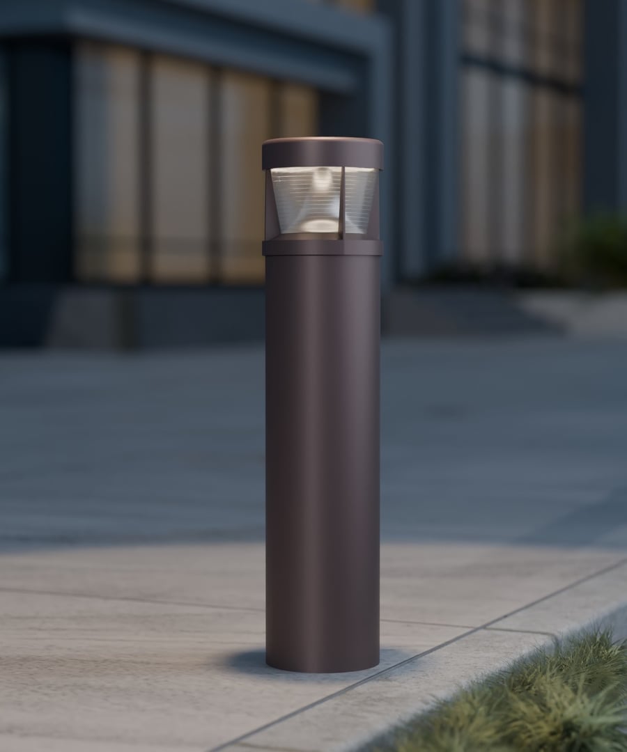 8-Inch Flat-Top Ridge LED Bollard