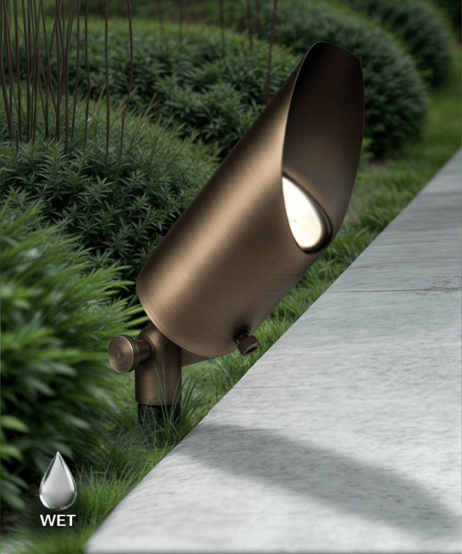 Landscape Directional LED Uplight with Shroud