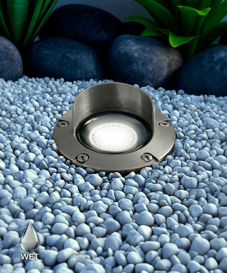 5-Inch Drive-Over Stainless Steel LED Well Light with Short Shroud