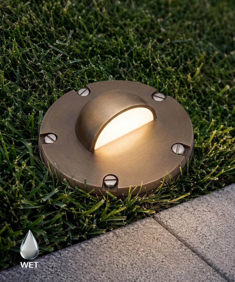 5-Inch Low-Voltage In-Ground Eyebrow LED Well Light