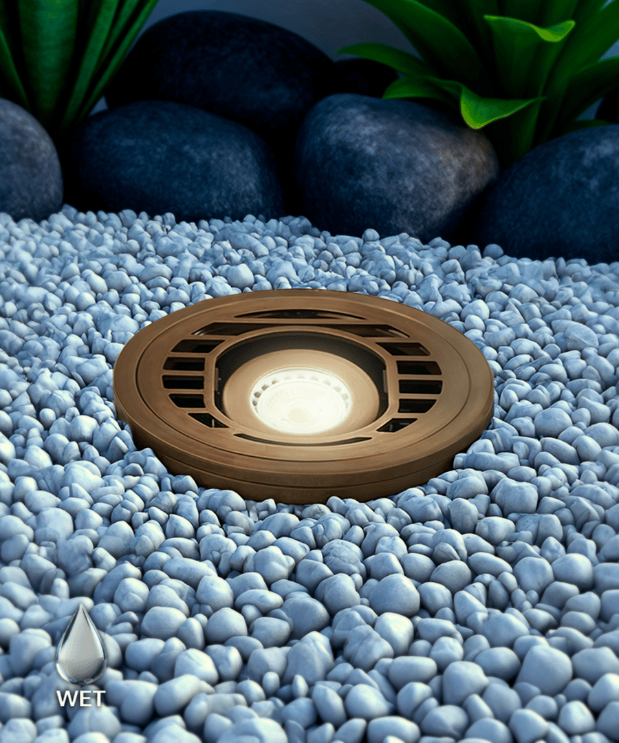 6-inch Low-Voltage Drive-Over Adjustable LED Well Light