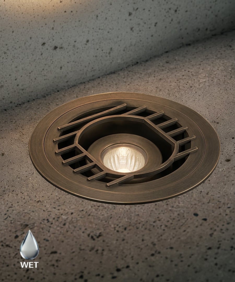 6-inch Low-Voltage Drive-Over Adjustable LED Well Light