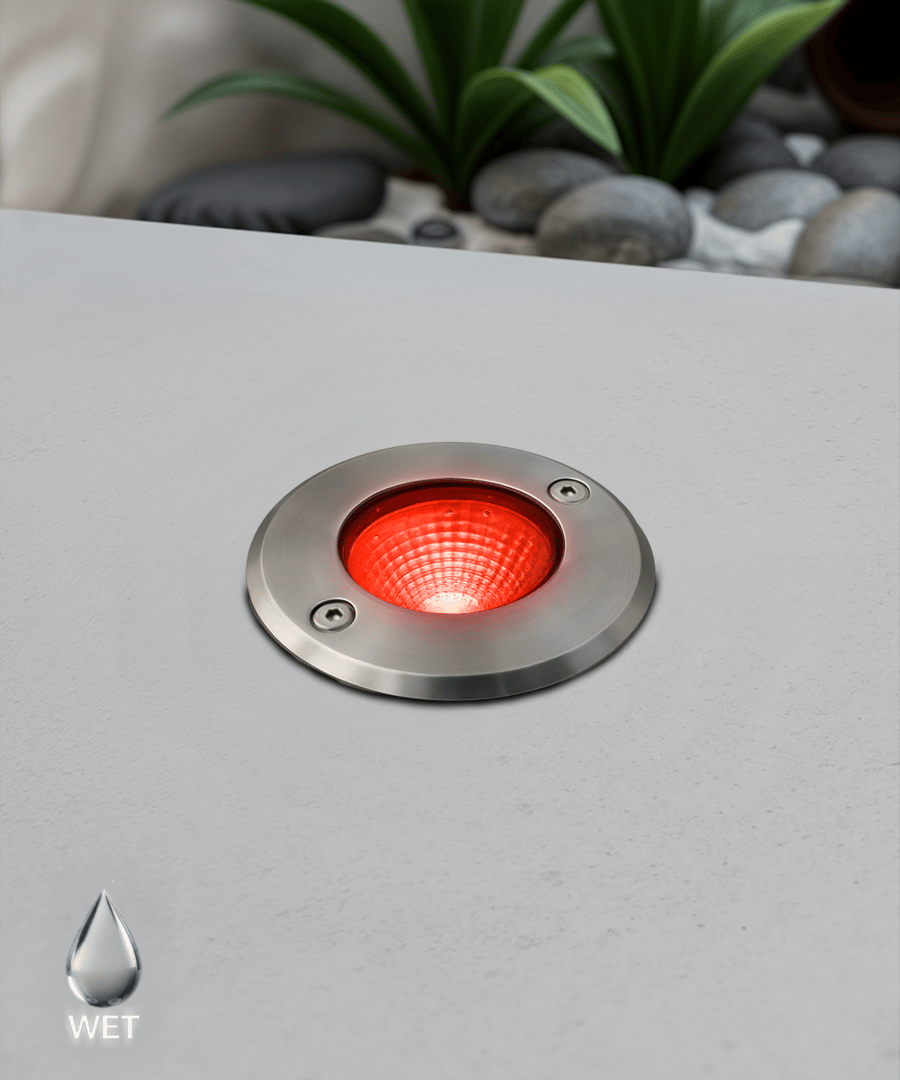 3.8-Inch Drive-Over RGBW Color-Changing LED Well Light