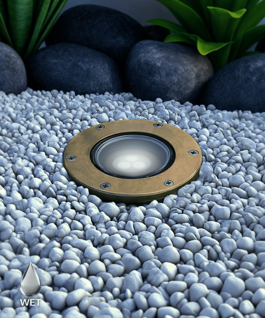5-Inch Adjustable In-Ground Solid Brass LED Well Light