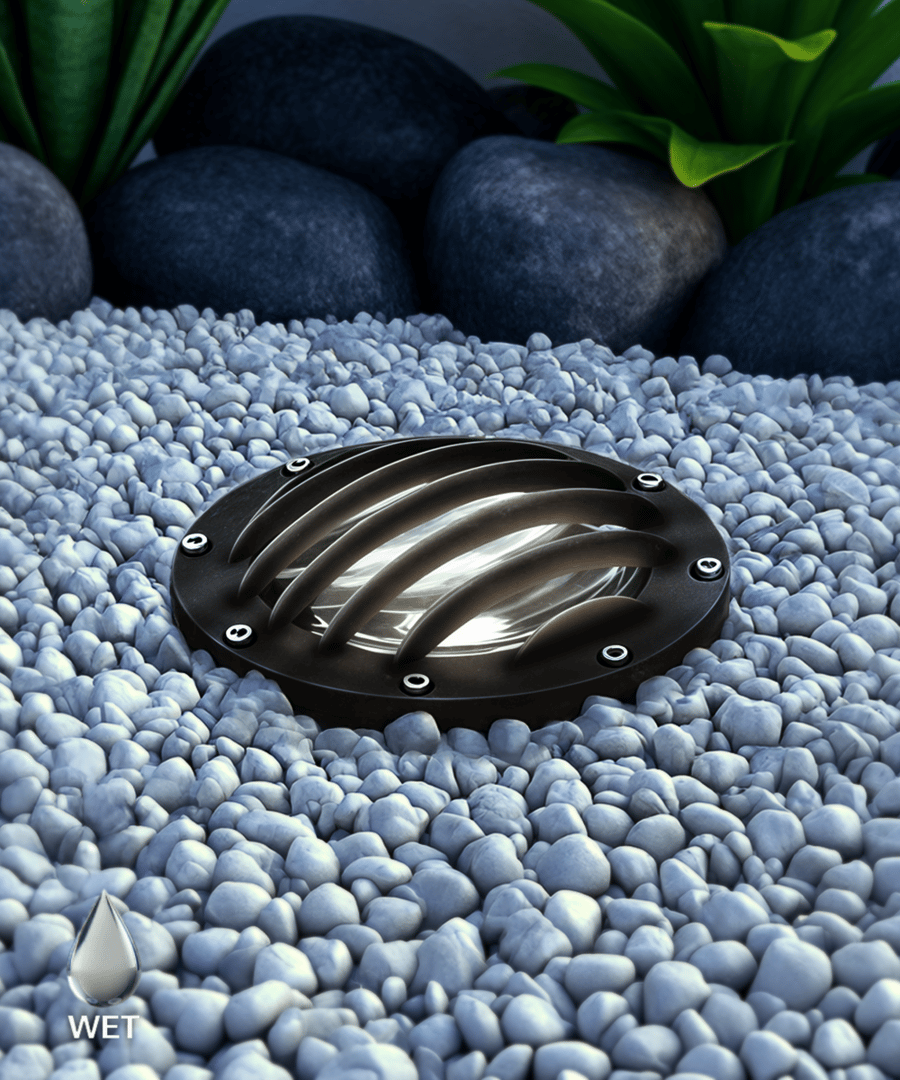7-Inch In-Ground Grill-Top LED Well Light