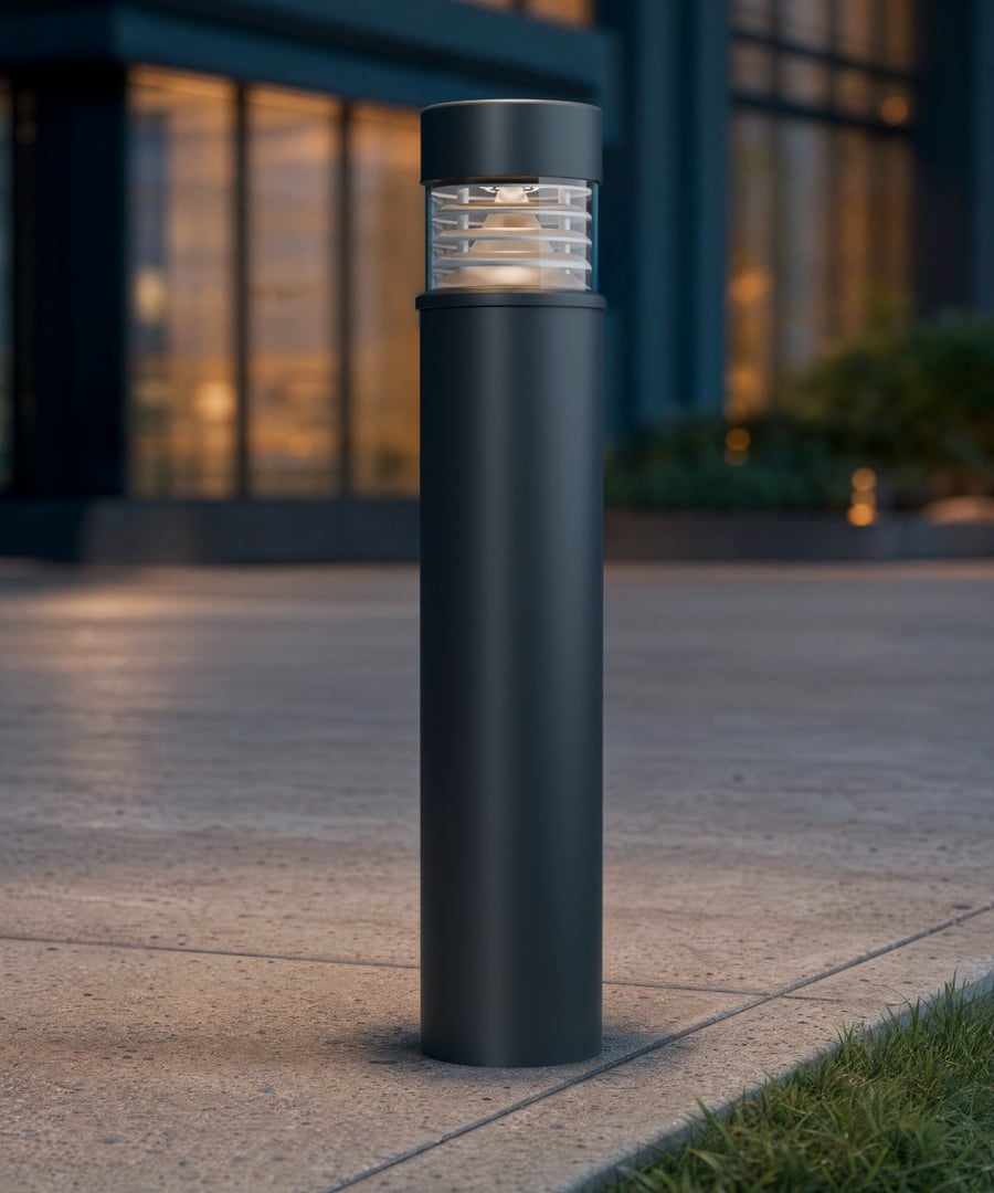 41-Inch Flat-Top Grated Louver LED Bollard Light