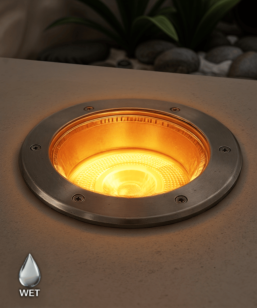 10-Inch Stainless Steel Turtle-Friendly LED Well Light