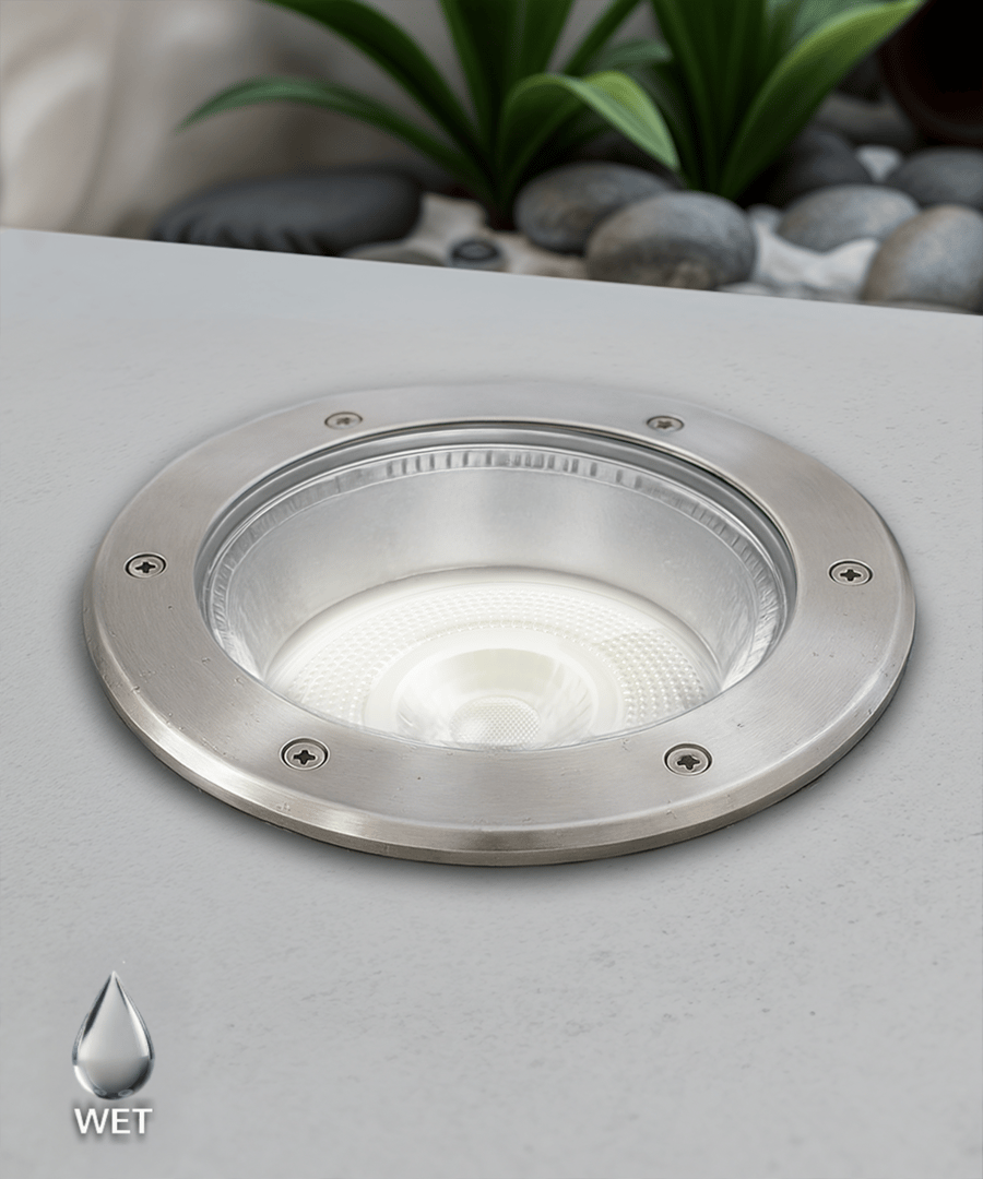 10-Inch Stainless Steel In-Ground LED Well Light