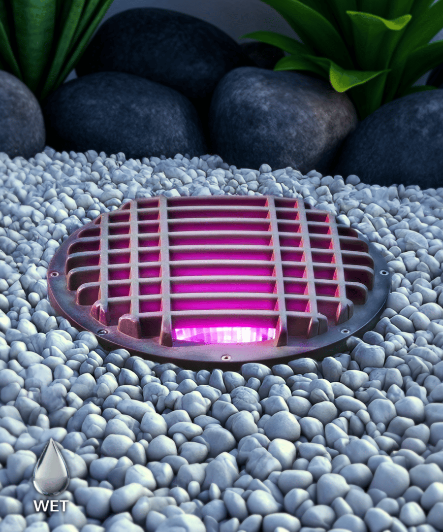 10-Inch Grill-Top RGBW Color-Changing LED Well Light
