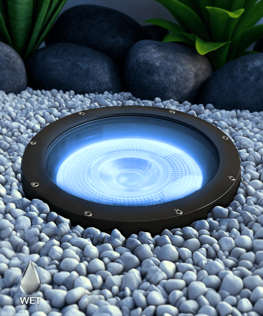 10-Inch Adjustable RGBW Color-Changing LED Well Light