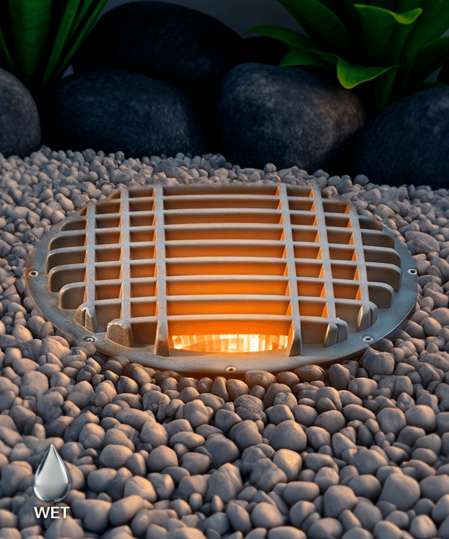 12-Inch Turtle-Safe Grill-Top LED Well Light