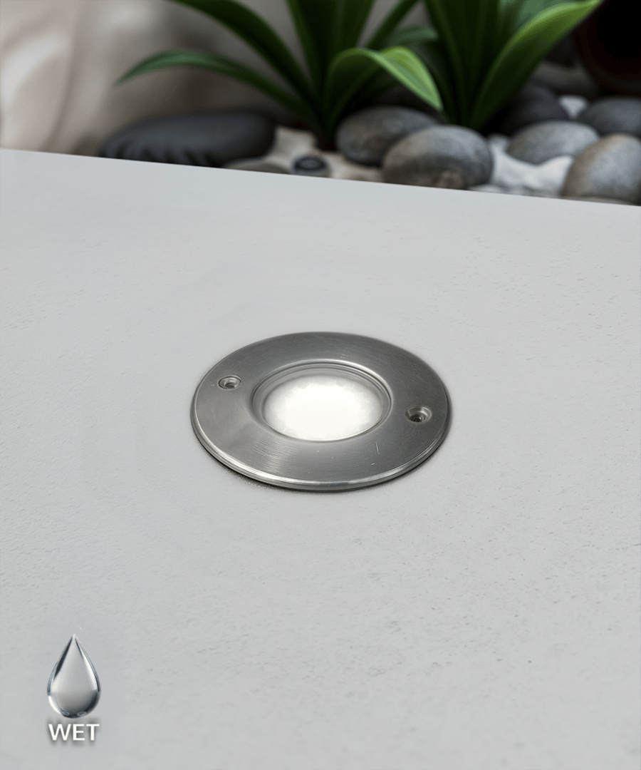 3-Inch Low-Voltage In-Ground Round LED Well Light