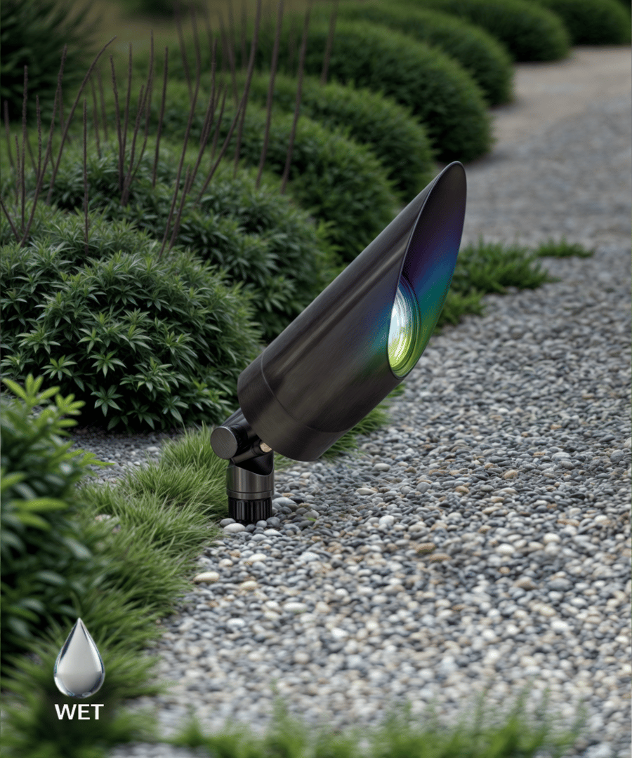 RGBW Color-Changing Long Shroud LED Directional Landscape Uplight
