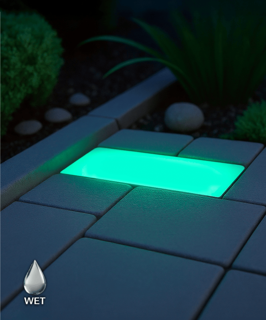 Rectangular RGB LED Brick Drive-Over Well Light