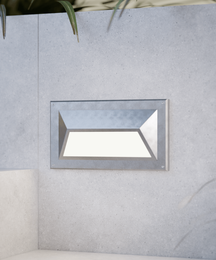 Stainless Steel Wall-Mounted LED Step and Driveway Light