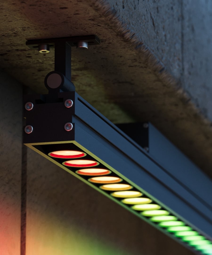 RGBW Color-Changing Outdoor Linear Wall Wash LED Light