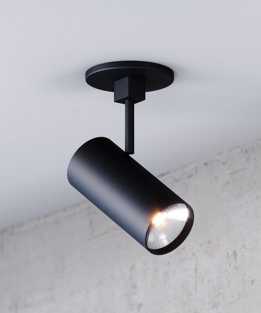 3.5-Inch Long Architectural Cylinder LED Monopoint Ceiling Spot Light