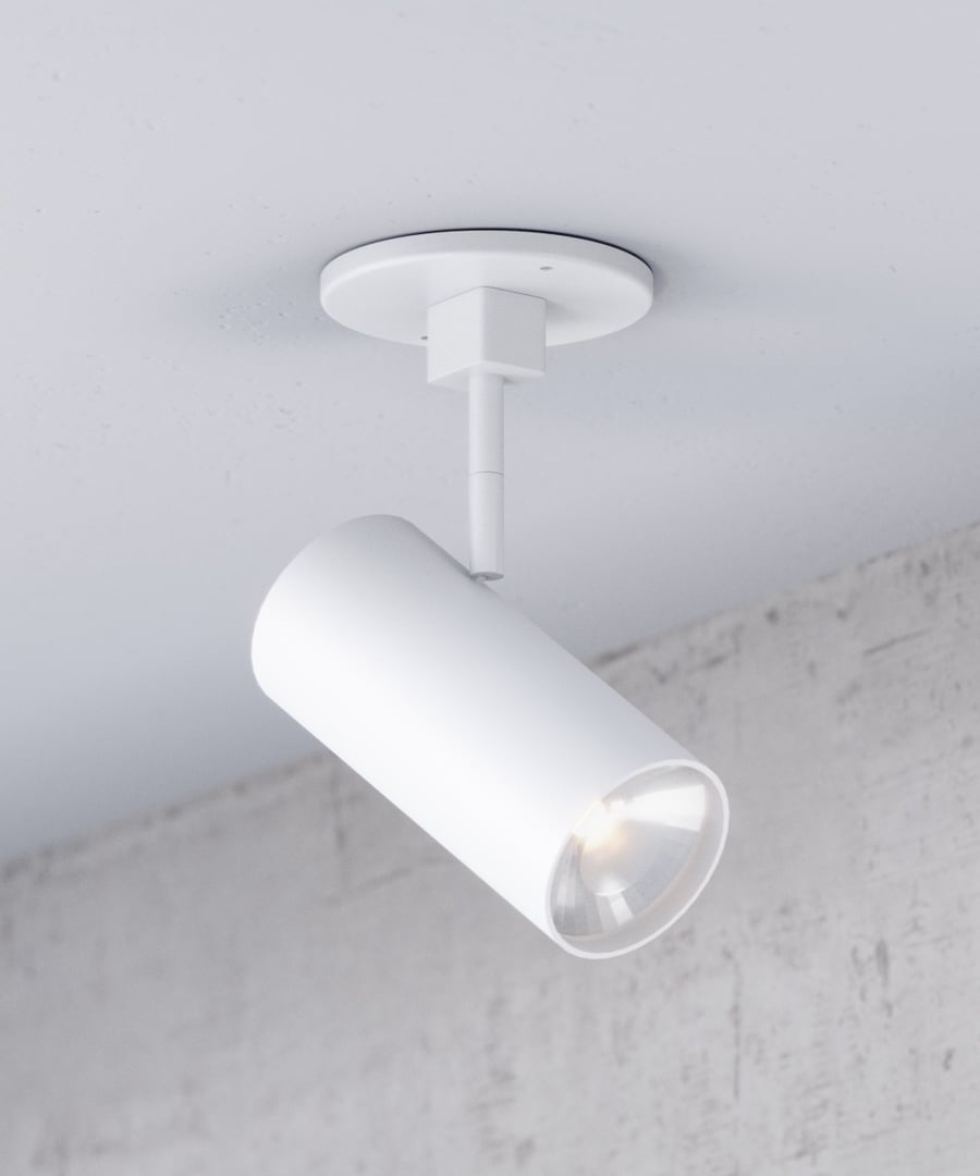 3.5-Inch Long Architectural Cylinder LED Monopoint Ceiling Spot Light