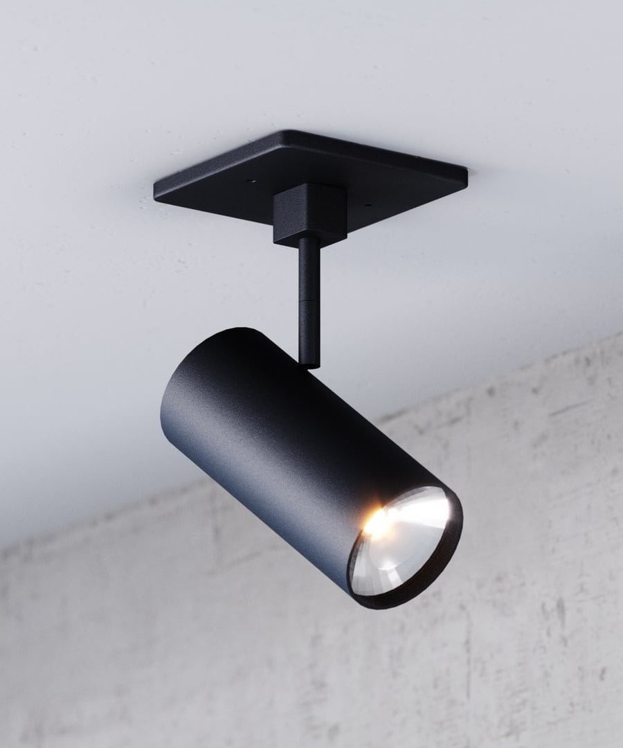 3.5-Inch Long Architectural Cylinder LED Monopoint Ceiling Spot Light