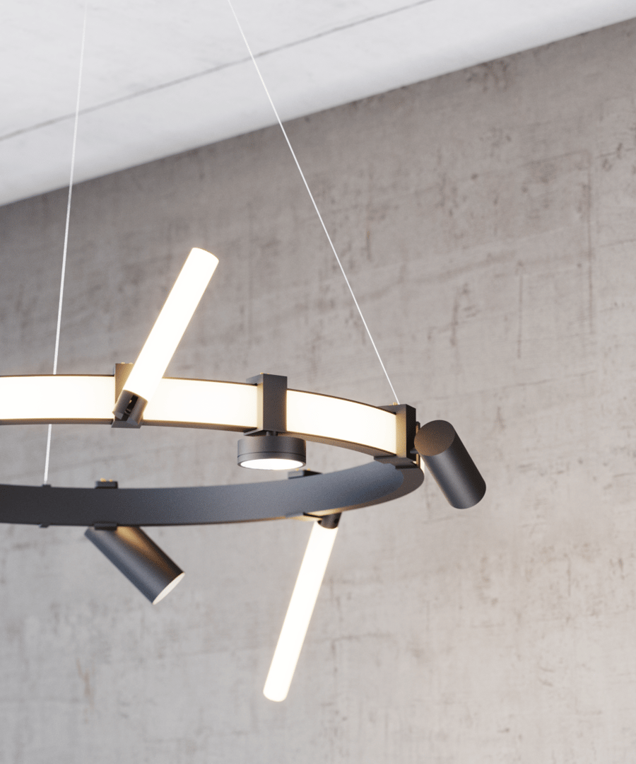 Outer LED Round Modular Pendant Light