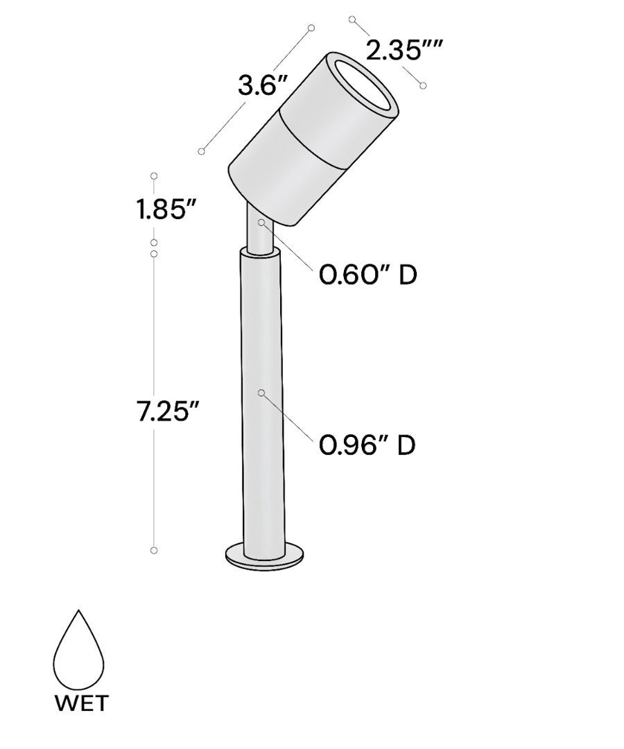 Stainless Steel Low-Voltage LED Landscape Directional Uplight