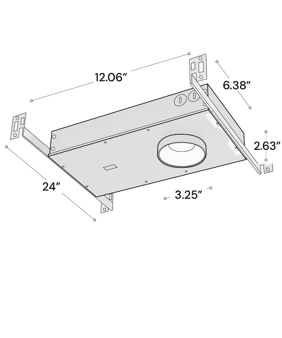 2.5-Inch Trimless Round Shallow Recessed LED Light