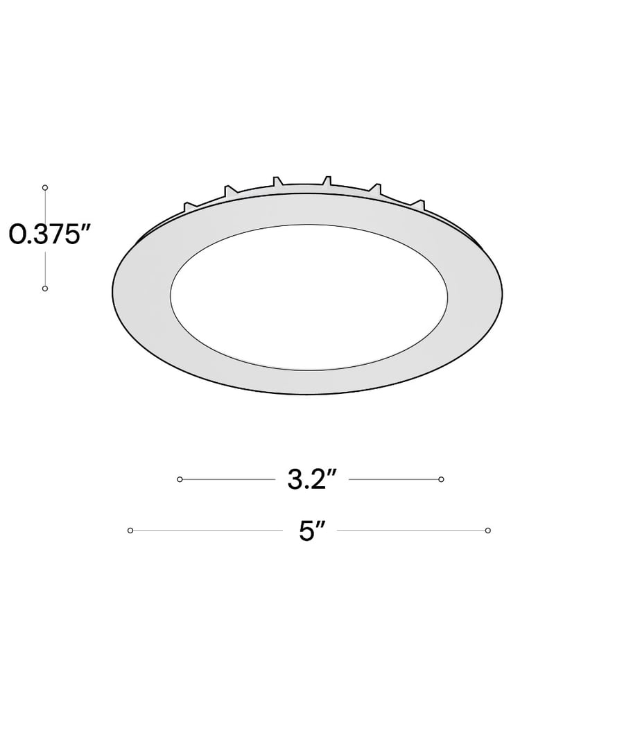 4-Inch Round Shallow Canless Recessed LED Downlight