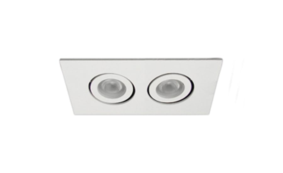 Amerlux APMREM-2 Adjustable Puck Multiple Remodeler LED Recessed 2 Light + Housing