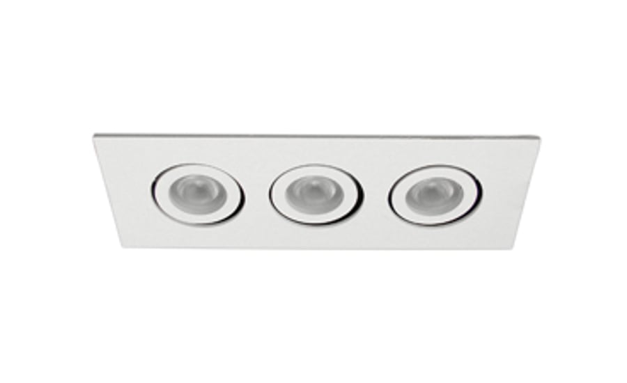 Amerlux APMREM-3 Adjustable Puck Multiple Remodeler LED Recessed 3 Light + Housing