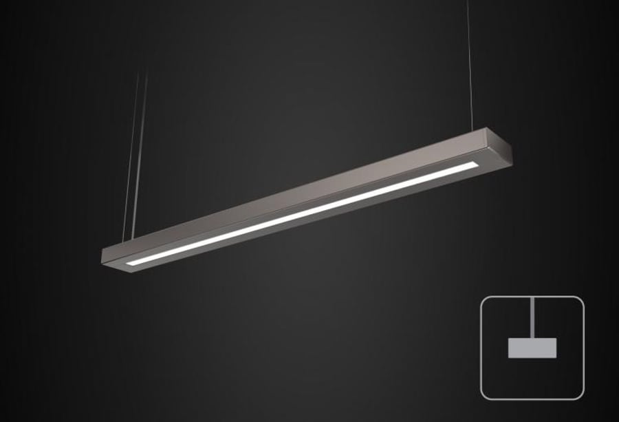 A Light A6 Arcature Suspended LED Fluorescent Fixture