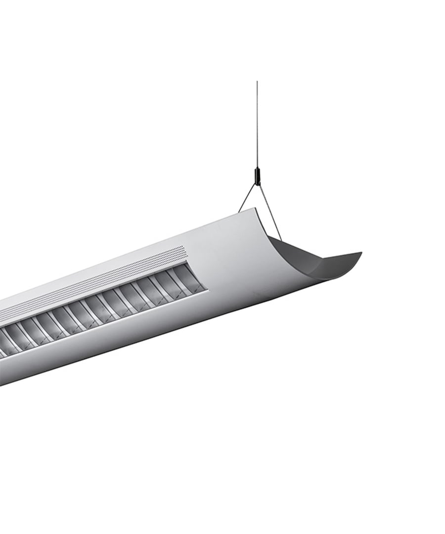 Alcon Lighting Catalina 10106-4  4 Foot T8 and T5HO Fluorescent Architectural Linear Suspension Direct Indirect Lighting Fixture